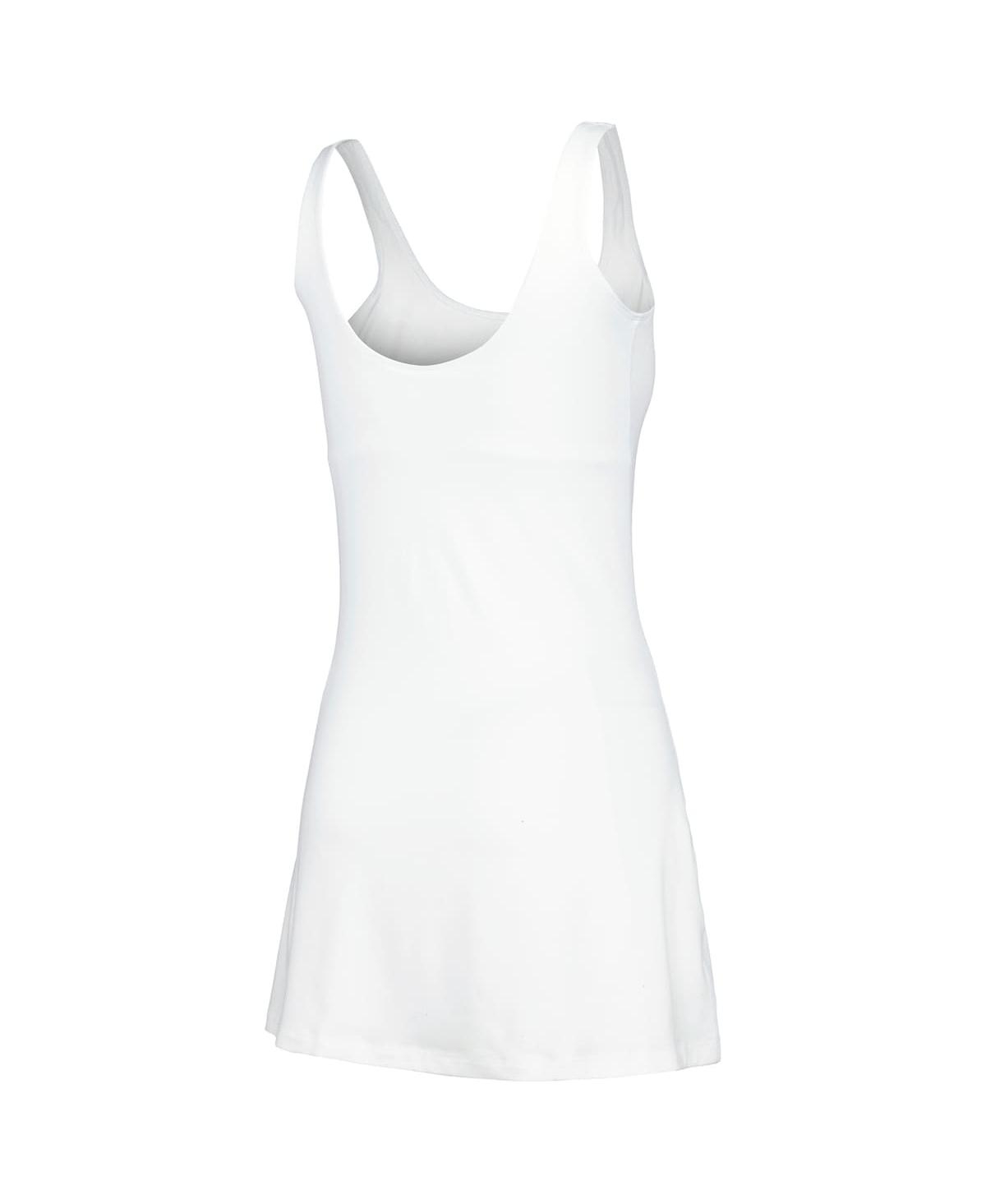 Shop Zoozatz Women's  White Clemson Tigers Logo Scoop Neck Dress
