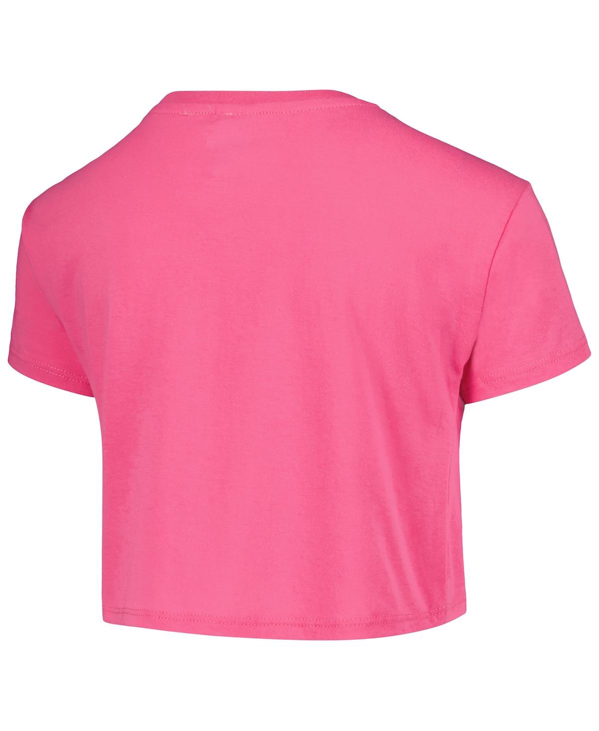 Shop Mad Engine Big Girls  Pink Distressed Disney Princess Vintage-like Cropped T-shirt