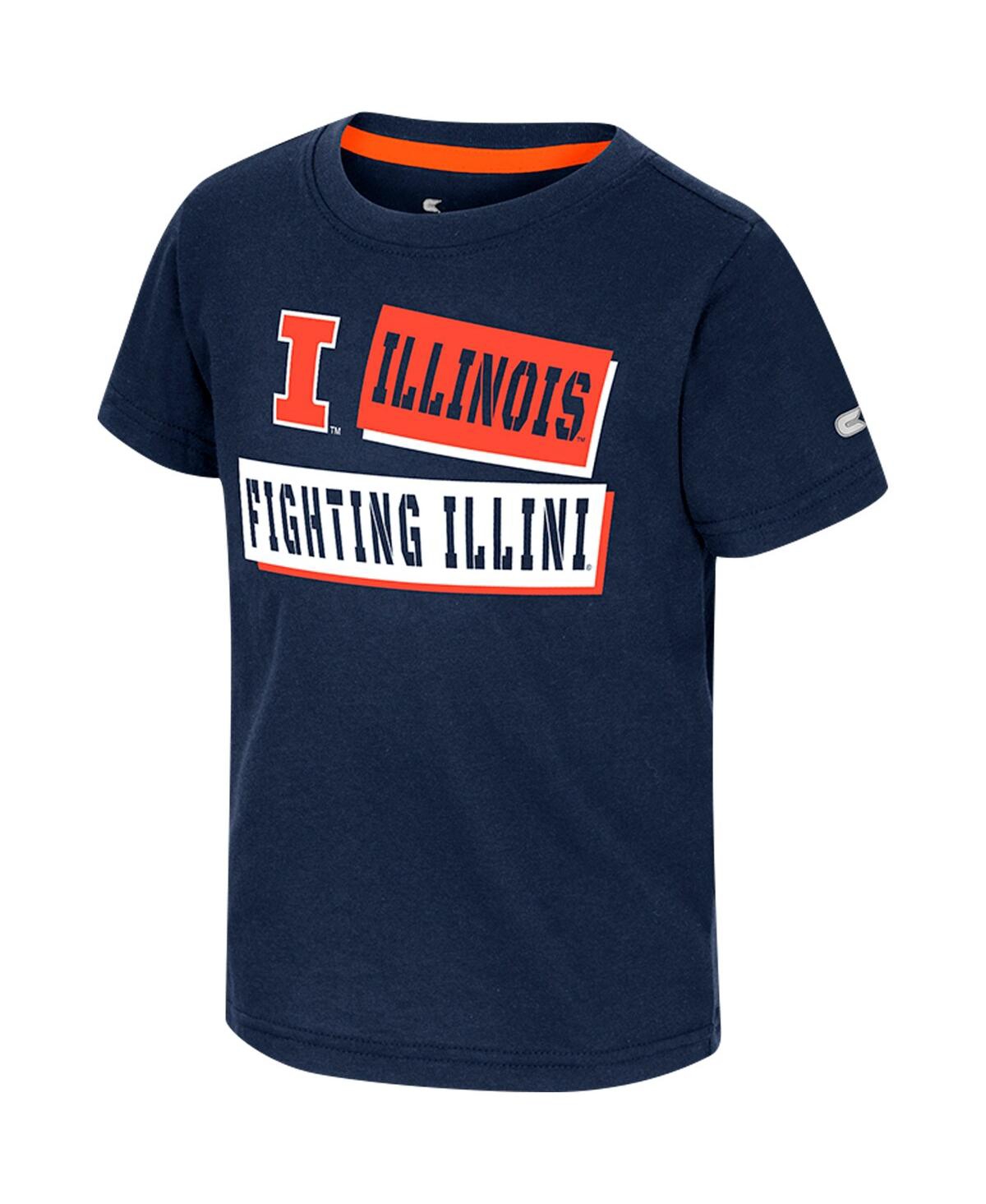Shop Colosseum Toddler Boys And Girls  Navy Illinois Fighting Illini No Vacancy T-shirt