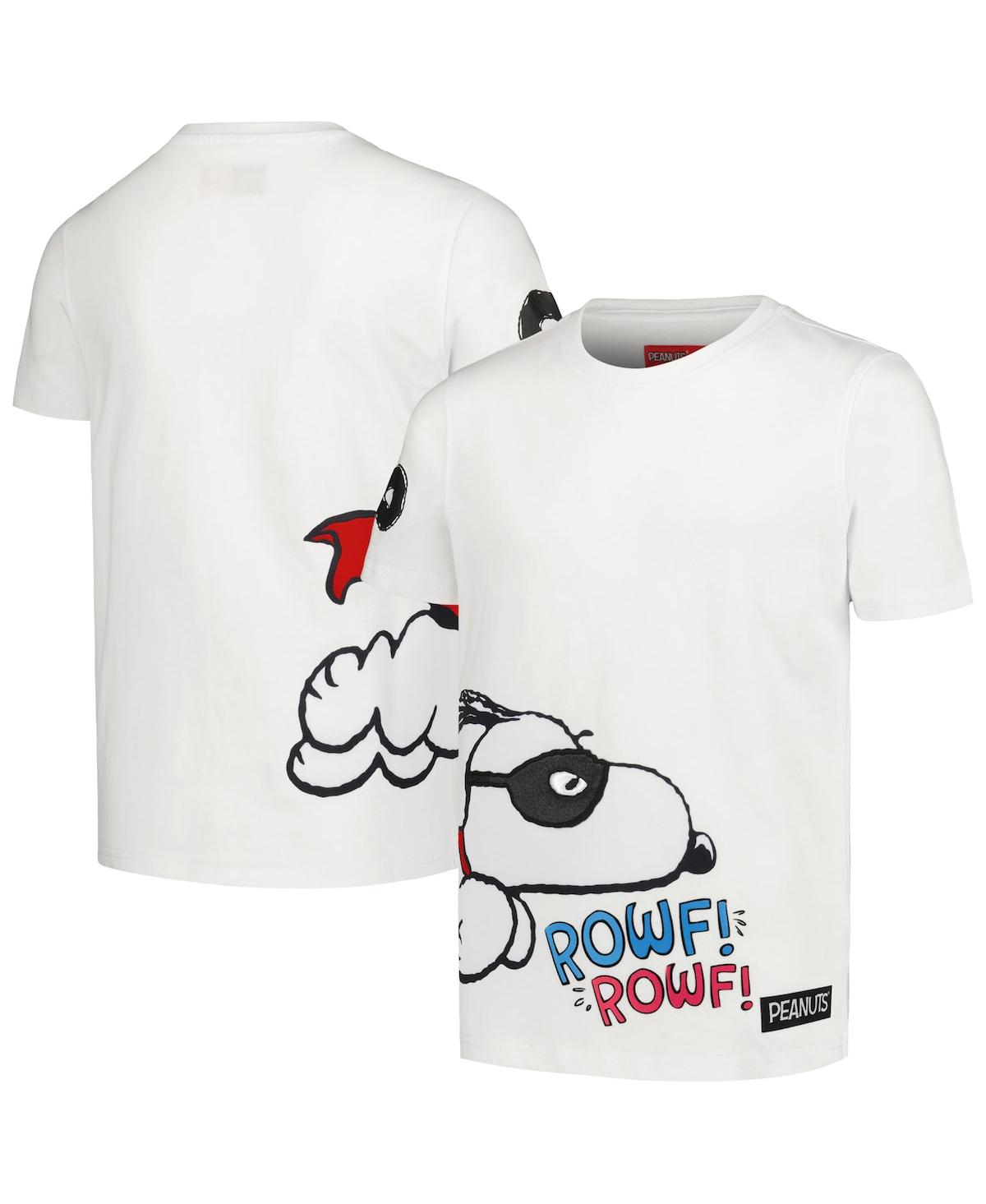 Freeze Max Kids' Big Boys And Girls  White Peanuts Snoopy Hero T-shirt