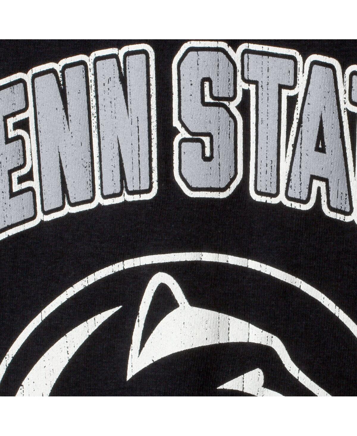 Champion Big Boys  Navy Distressed Penn State Nittany Lions Strong Mascot T-shirt In Navy