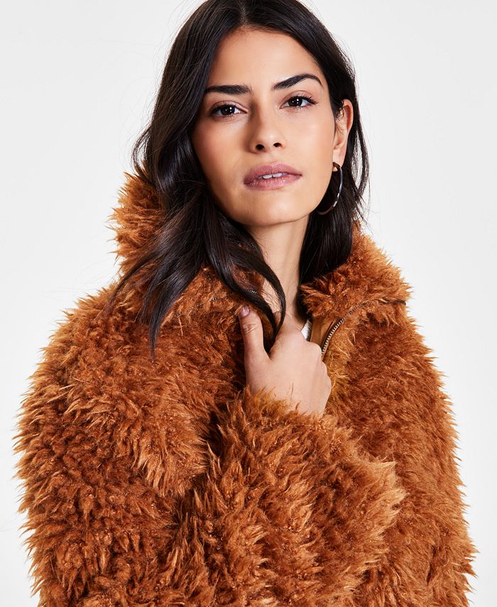 Bar III Women's Sherpa Jacket, Created for Macy's Macy's