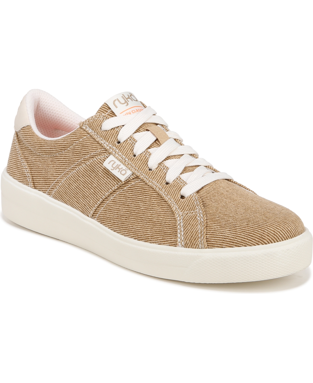 Ryka Viv Classic Low Top Sneaker In Beige Fabric
