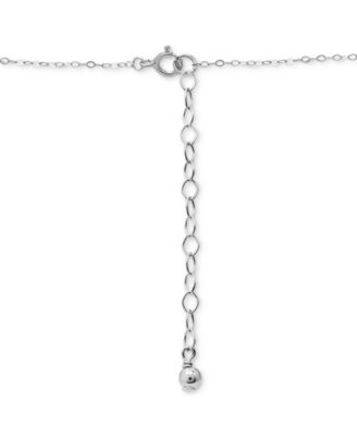 Cubic Zirconia Celestial Star Pendant Necklace in Sterling Silver, 16" + 2" extender, Created for Macy's