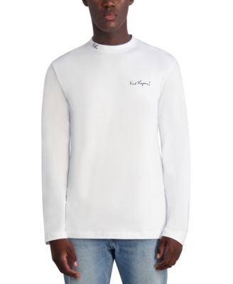 KARL LAGERFELD PARIS - Men's Signature Logo Long-Sleeve T-Shirt
