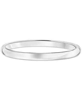 Polished Comfort Fit Wedding Band in Platinum