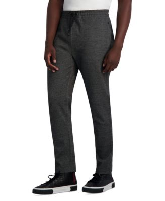 KARL LAGERFELD PARIS Men's Textured Track Pants, Created for Macy's