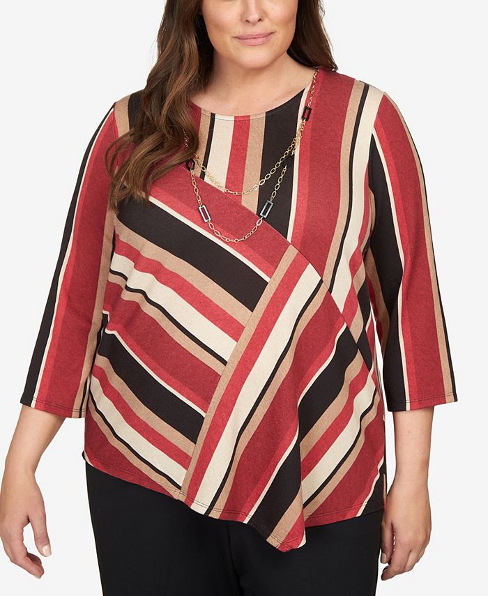 Macys alfred dunner plus size tops sale