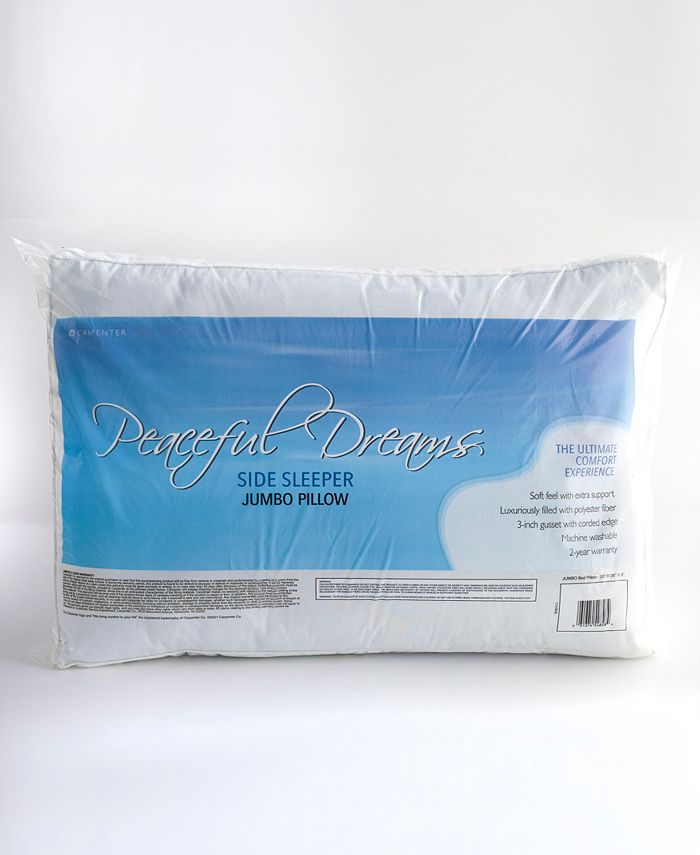 Peaceful Dreams Side Sleeper Down Alternative Pillow, Jumbo Macy's