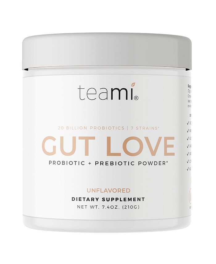 Teami Gut Love Probiotic + Prebiotic Powder Shelf Stable 7.4 Oz Macy's