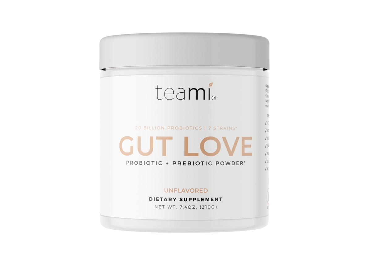 Gut Love Probiotic + Prebiotic Powder- Shelf Stable - 7.4 Oz - Triple-berry