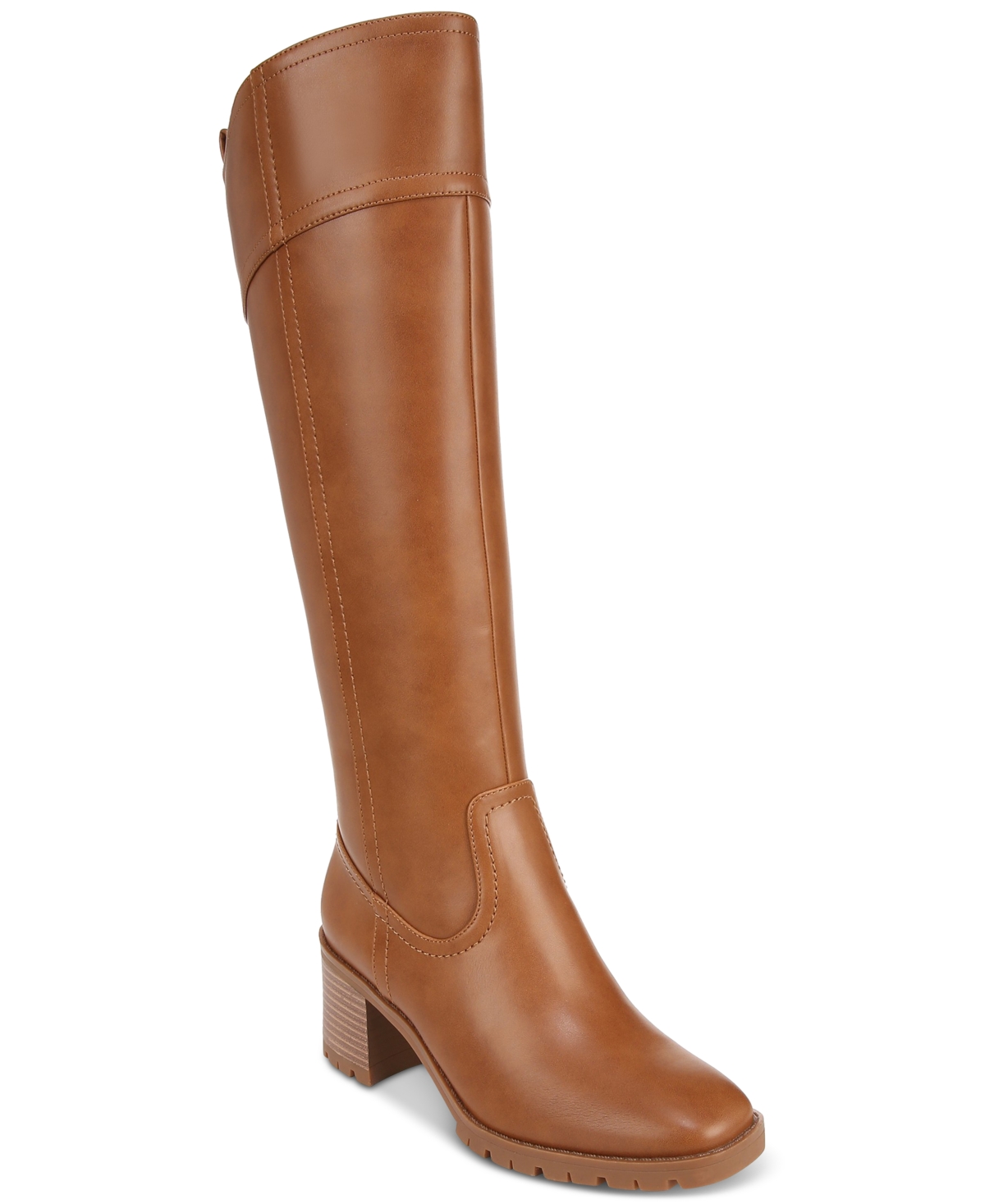 Style & Co Colette Tall Dress Boots, Created For Macy's In Cognac