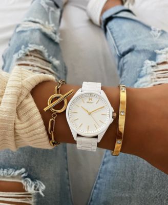 MVMT Coronada White Ceramic Bracelet Watch 36mm - Macy's