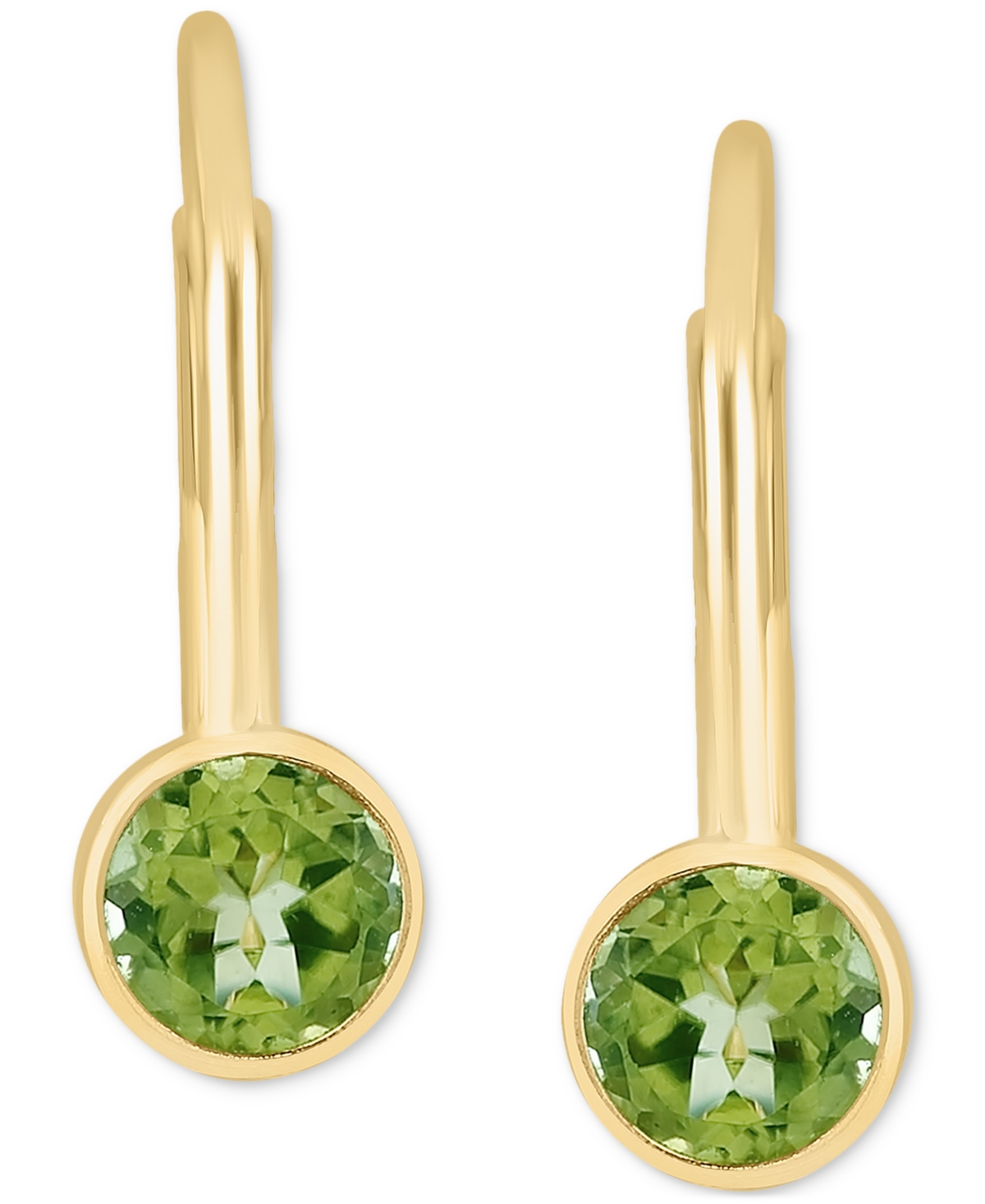 EFFY COLLECTION EFFY GARNET LEVERBACK DROP EARRINGS (1/2 CT. T.W.) IN 14K GOLD (ALSO AVAILABLE IN PERIDOT, BLUE TOPA 