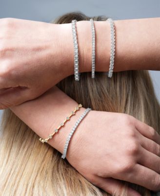 Diamond Bar Link Bracelet (1/2 ct. t.w.) in 10k Gold