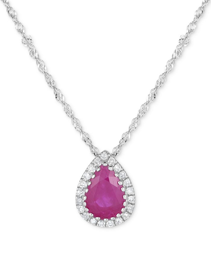 Macy's hotsell ruby necklace