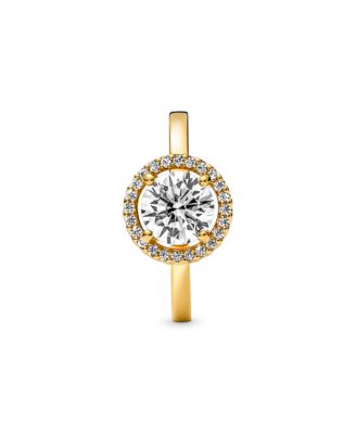 Cubic Zirconia Timeless Sparkling Round Halo Ring