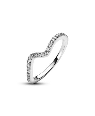 Cubic Zirconia Timeless Sparkling Wave Ring