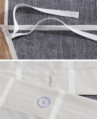 Tiiliskivi Raita Cotton 3 Piece Duvet Cover Set, Full/Queen