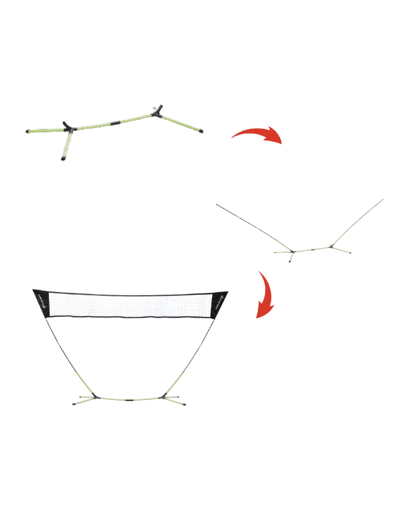 Детская игрушка E-JET SPORT Solo Play Badminton Net Portable, No Tools Required, Ages 3+ — фото 2