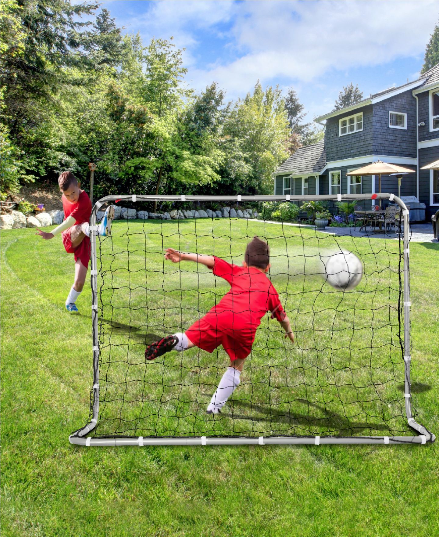 Детская игрушка NET PLAYZ E-Jet 6' x 4' Metal Soccer Goal, Ages 3+ — фото 6