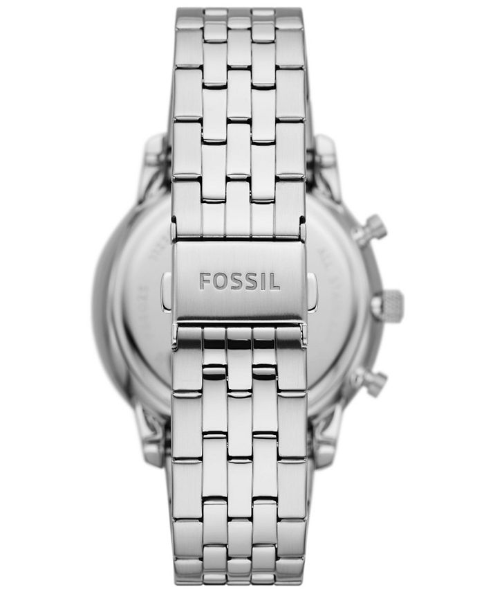 Fossil Neutra Chronograph White Dial Silver Steel Strap Watch for Men - FS5433 main image 0