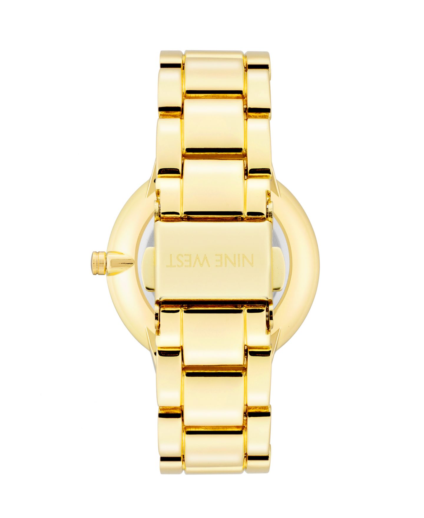 Женские часы Nine West Quartz Gold-Tone Alloy Link Bracelet Watch, 36mm — фото 2