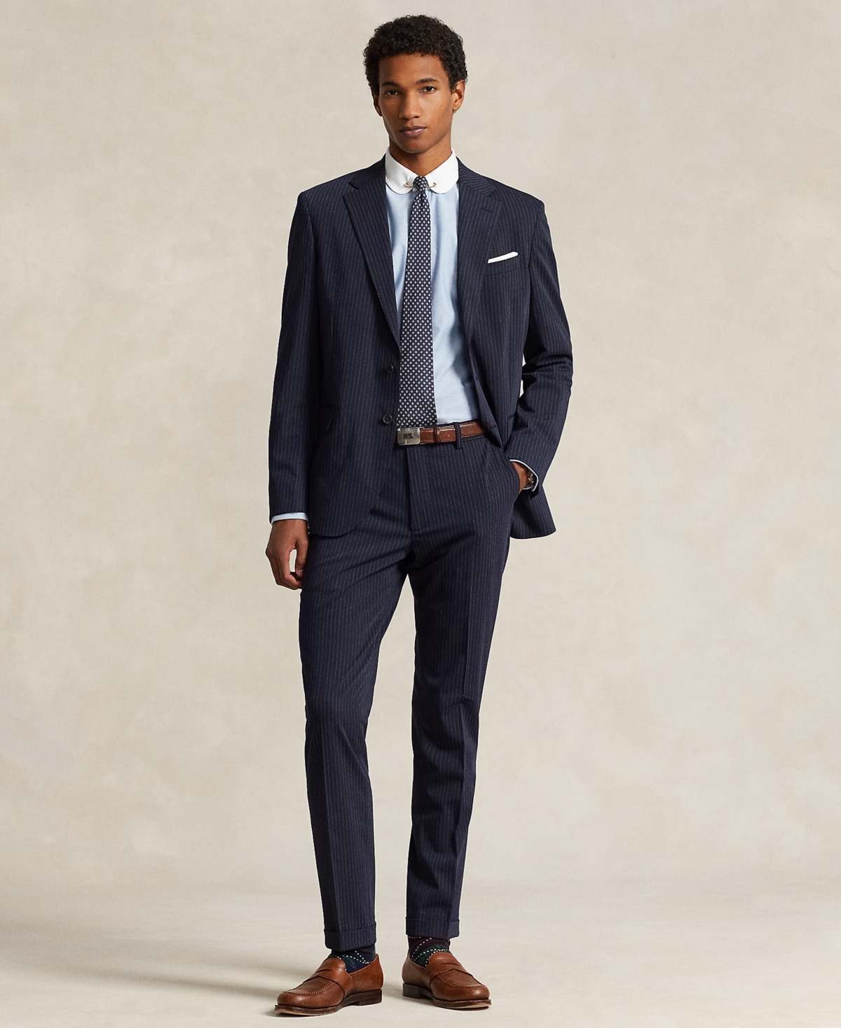 Polo Ralph Lauren Men's Performance Twill Trousers In Navy,grey