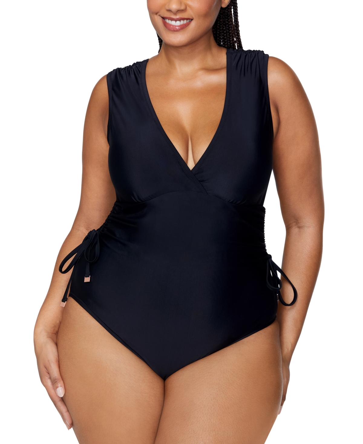 Plus Size Lusiana One-Piece Swimsuit - Black