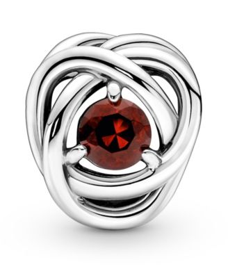 Birthstone Crystals Eternity Circle Charm