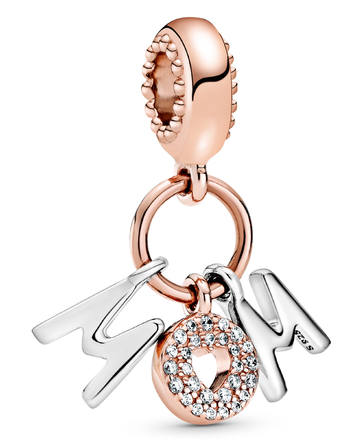 Pandora Cubic Zirconia Mom Letters Dangle Charm