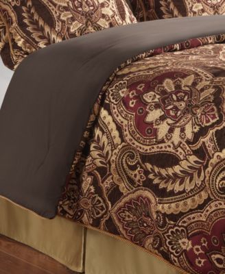 Shop Croscill Julius Comforter Sets In Burgundy