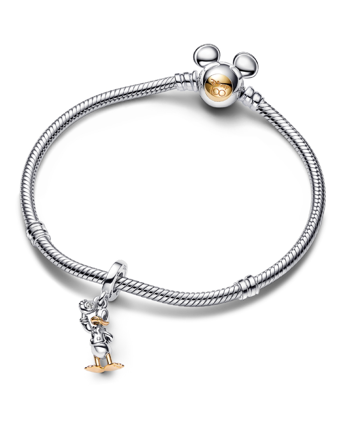 Pandora Lab-Grown Diamond Disney 100th Anniversary Donald Duck Dangle Charm
