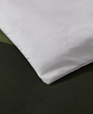 Shop Eddie Bauer Skyline Stripe Reversible Comforter Sets In Olive Green,gray