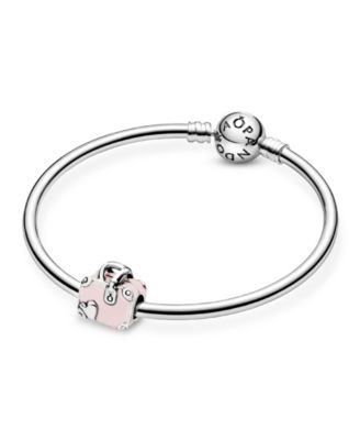 Sterling Silver Pink Travel Bag Charm