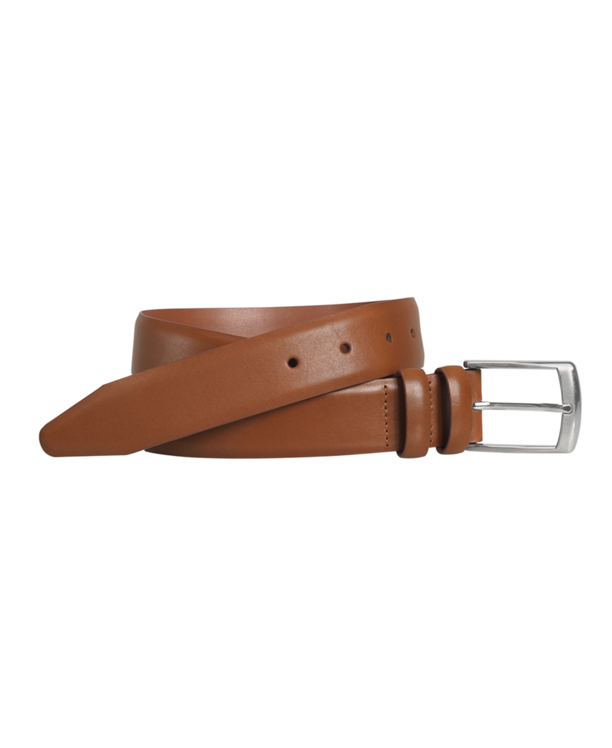 Men's Feathered Edge Belt - Tan Leather
