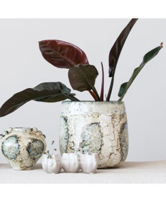 Organically Shaped Stoneware Planter