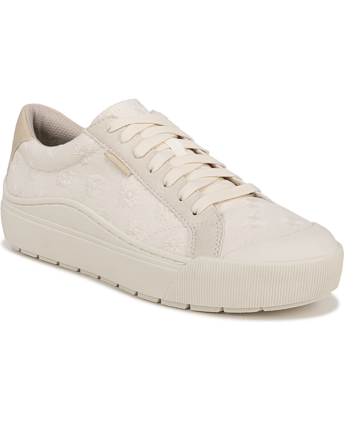 Dr. Scholl's Women's Time Off Platform Sneakers In Off White Fabric