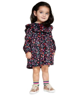 First Impressions - Baby Girls Floral-Print Ruffled Dress