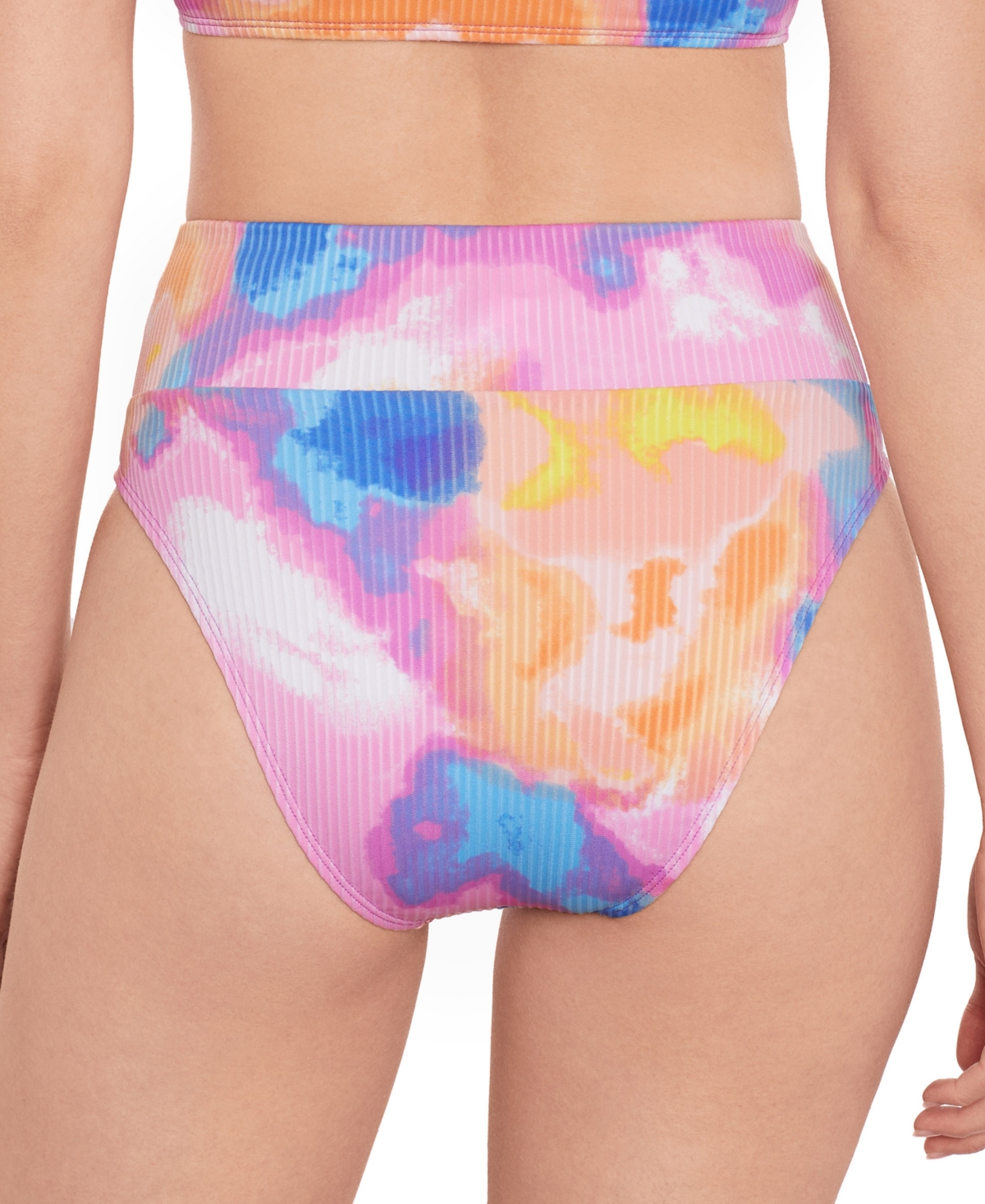 Shop Salt + Cove Juniors' Tie-dyed Bikini Bottoms, Created For Macy's In Multi