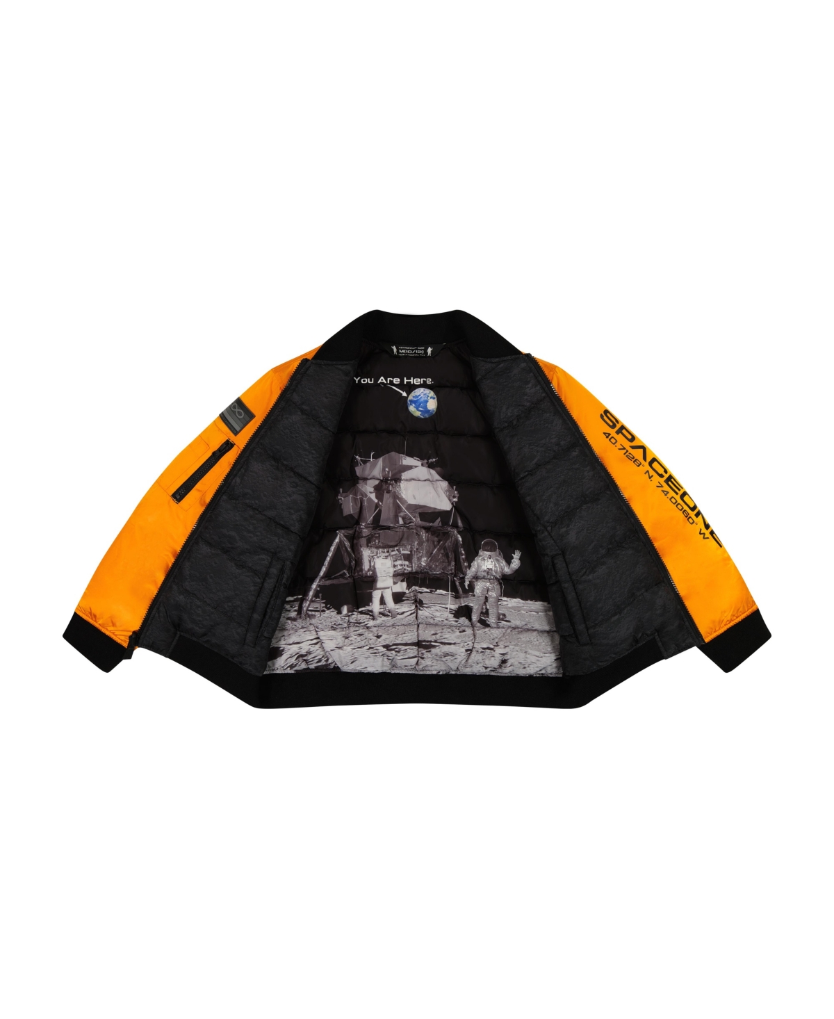 Space One Little Boys Reversible Bomber Jacket