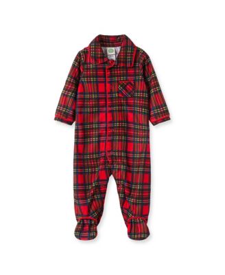 Little Me Baby Boys Plaid Footed Pajamas Macy s