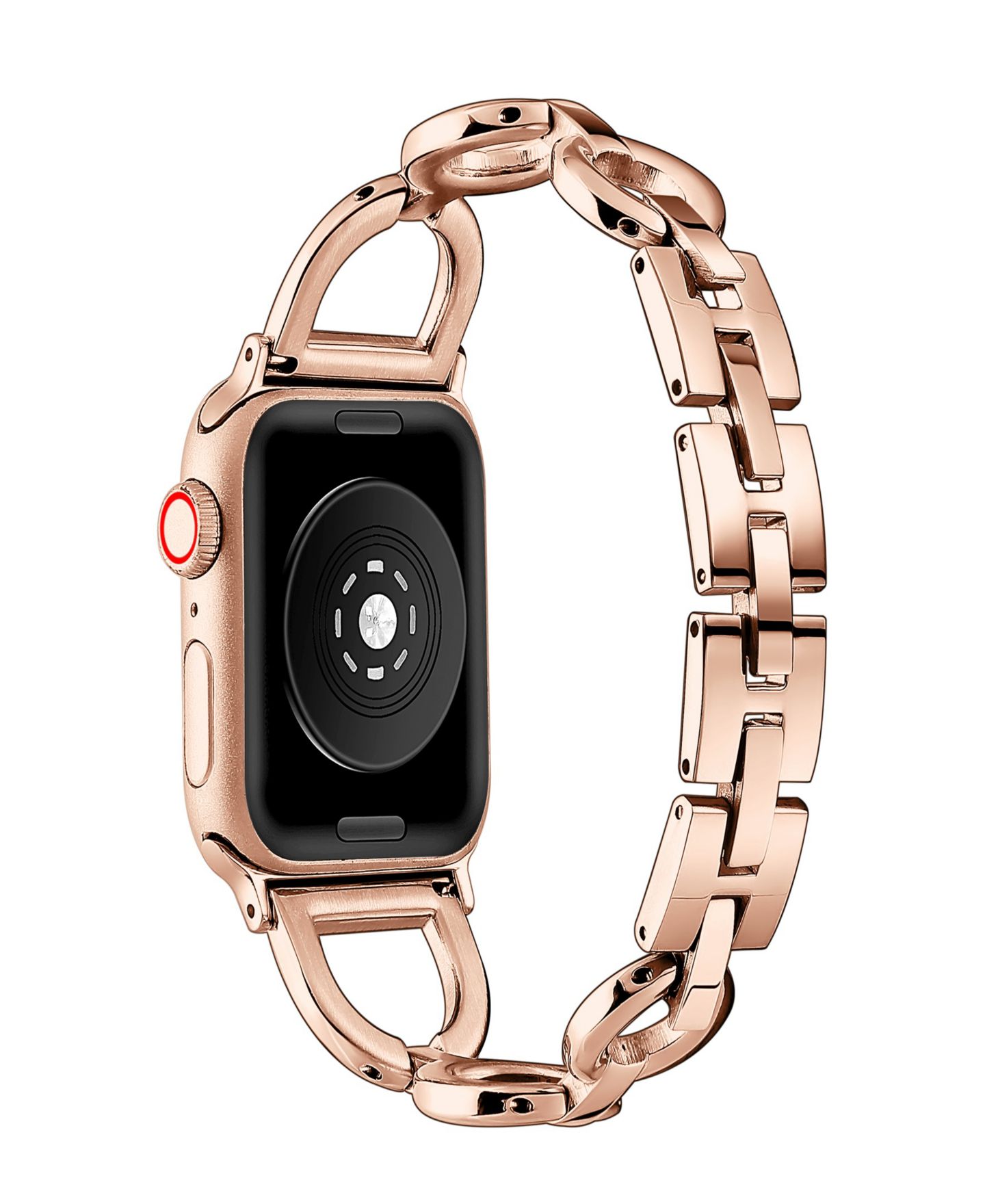 Ремешок для часов Posh Tech Collette Stainless Steel Band for Apple Watch 44,45,46, 49mm, цвет: Розовый золотой — фото 2