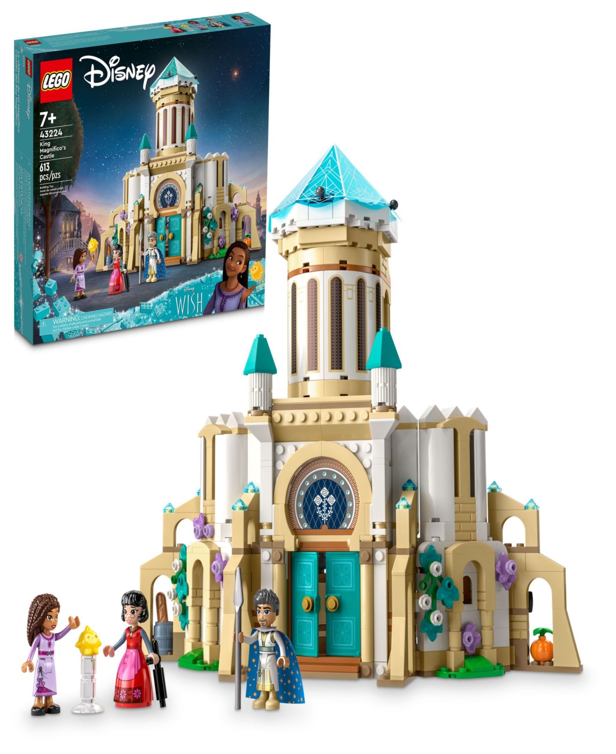 Lego Kids' Disney 43224 Princess King Magnifico's Castle Toy Building Set In Multicolor