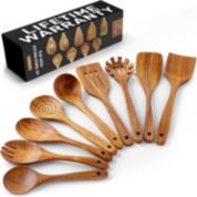 Anolon Teak Wood Cooking Tools 13-Inch Utensils Set, 3 Piece