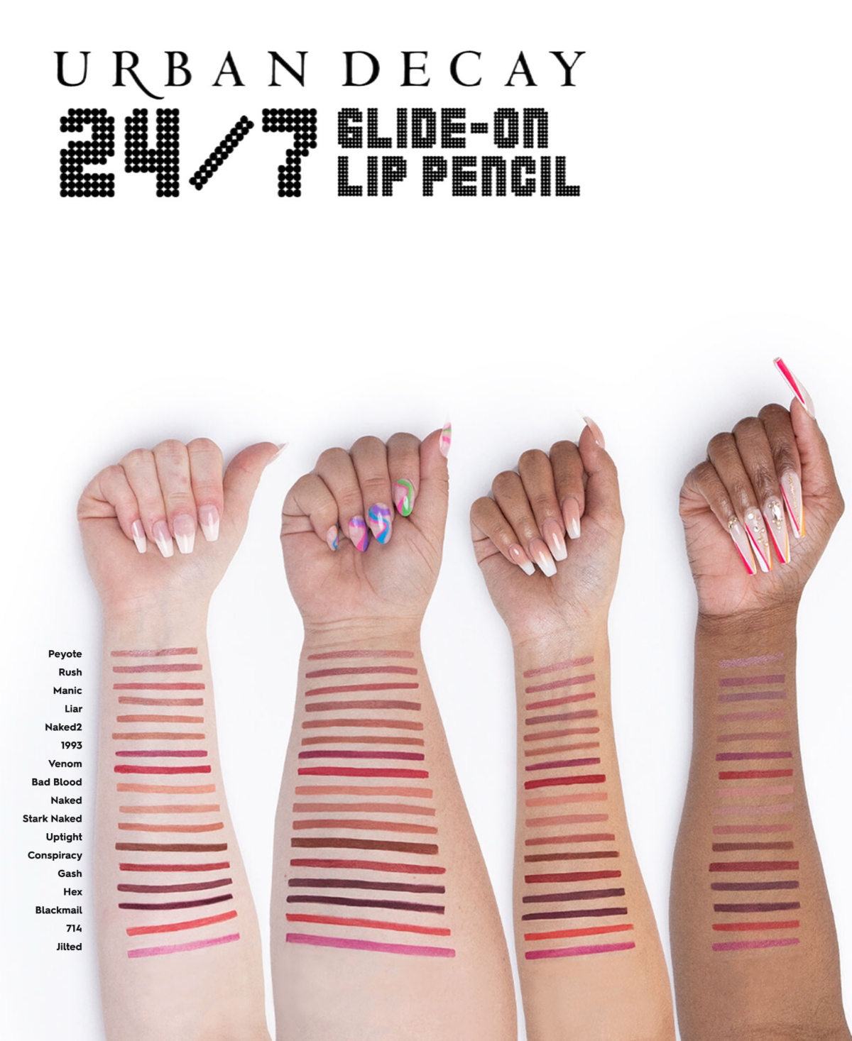 Urban Decay Vice 24/7 Glide-On Lip Liner Pencil -(nude pink)