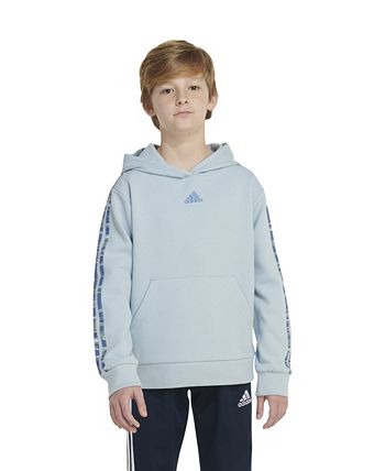adidas Big Boys Long Sleeve Liquid Camo 3 Stripe Hoodie Macy s
