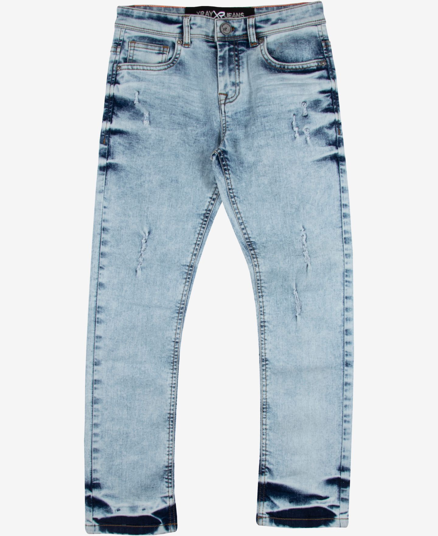 Джинсы XRAY Light Washed Distressed Stretch для мальчиков — фото 1