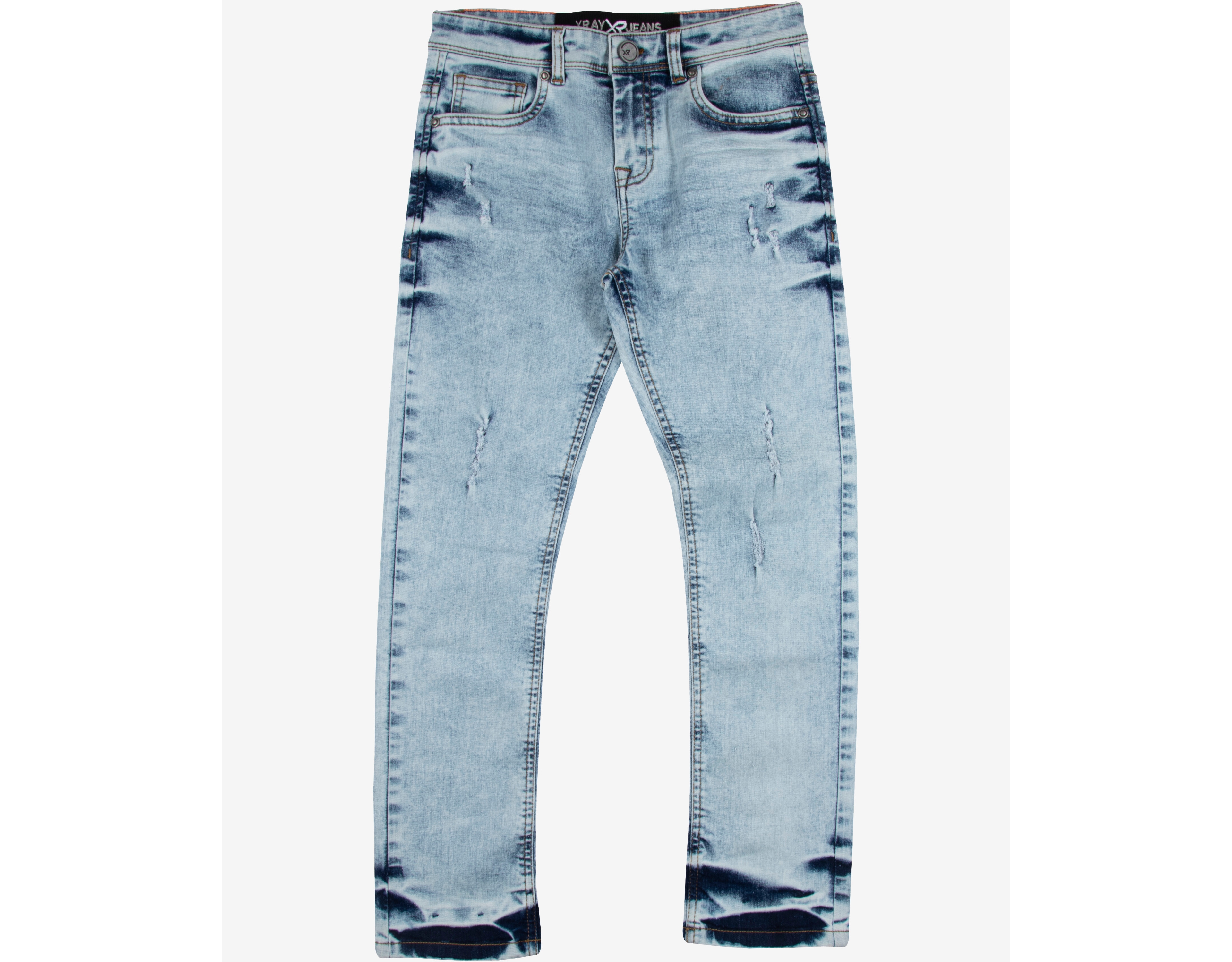 Big Boy's Light Washed Distressed Stretch Jeans - Child