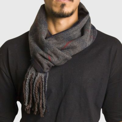 Men's Scarf Soft 80 Inch Long Warm Scarves Plaids Winter Shawl